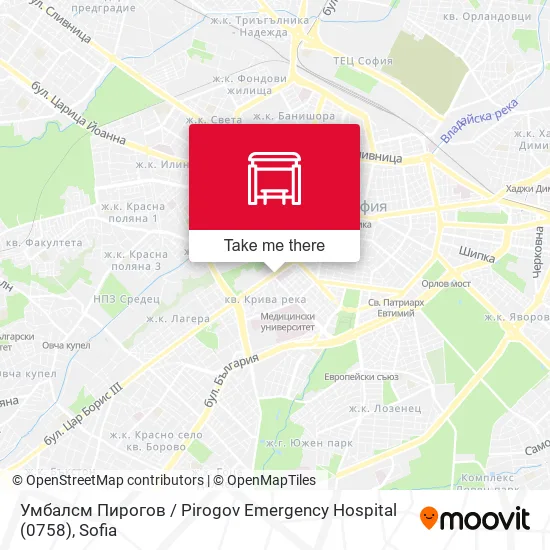 Умбалсм Пирогов / Pirogov Emergency Hospital (0758) map