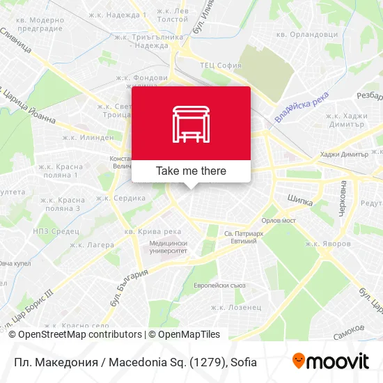 Карта Пл. Македония / Macedonia Sq. (1279)