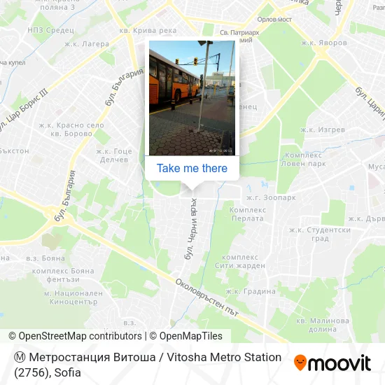 Карта Ⓜ️ Метростанция Витоша / Vitosha Metro Station (2756)