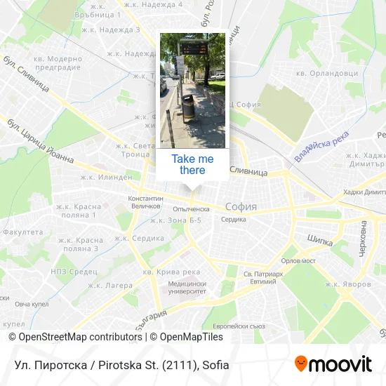 Карта Ул. Пиротска / Pirotska St. (2111)