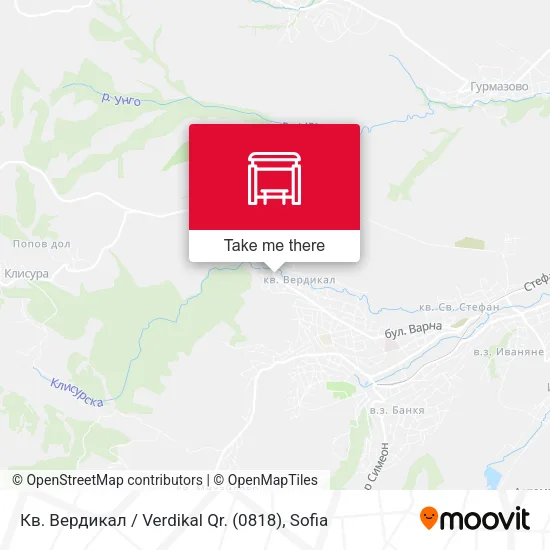 Карта Кв. Вердикал / Verdikal Qr. (0818)