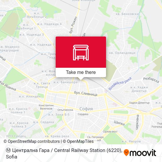 Карта Ⓜ️ Централна Гара / Central Railway Station (6220)