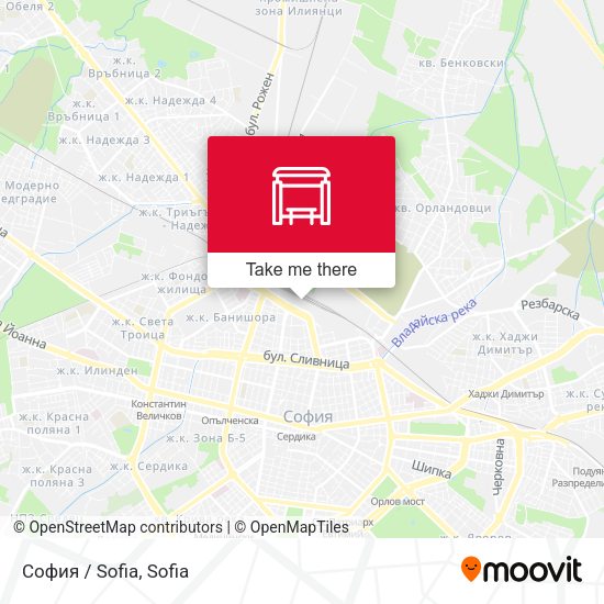 Карта София / Sofia