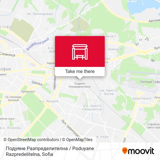 Карта Подуяне Разпределителна / Poduyane Razpredelitelna