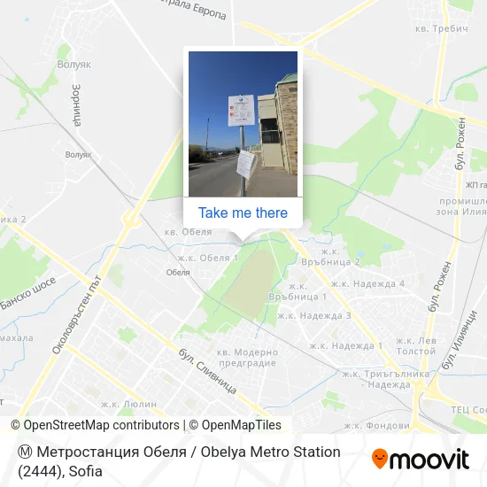 Карта Ⓜ️ Метростанция Обеля / Obelya Metro Station (2444)