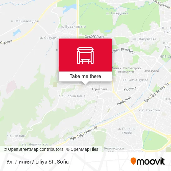 Карта Ул. Лилия / Liliya St.