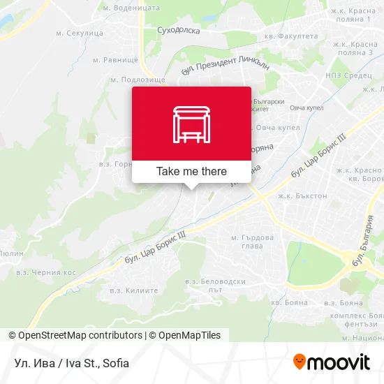 Ул. Ива / Iva St. map