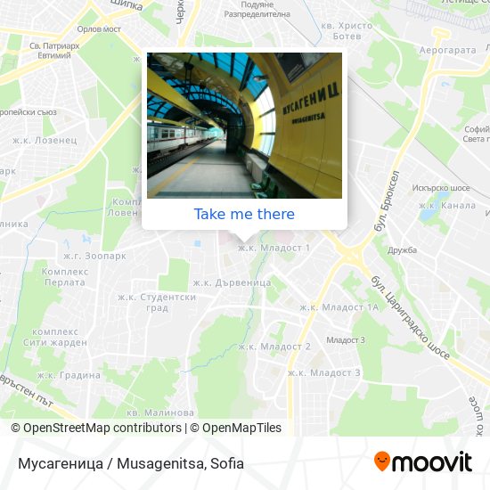 Мусагеница /  Musagenitsa map