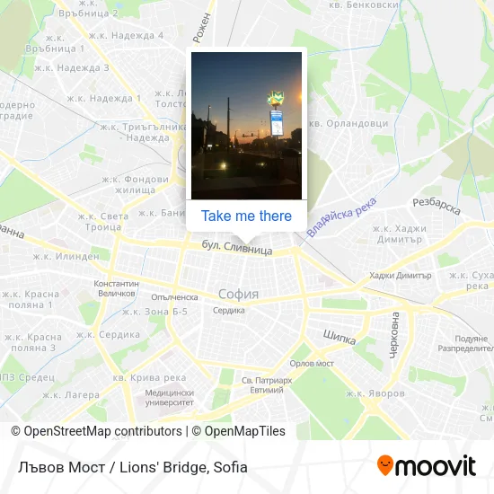 Карта Лъвов Мост / Lions' Bridge