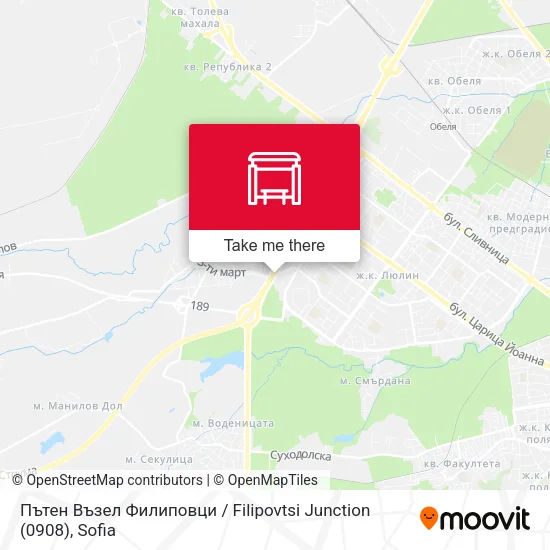 Карта Пътен Възел Филиповци / Filipovtsi Junction (0908)