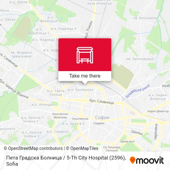 Карта Пета Градска Болница / 5-Th City Hospital (2596)