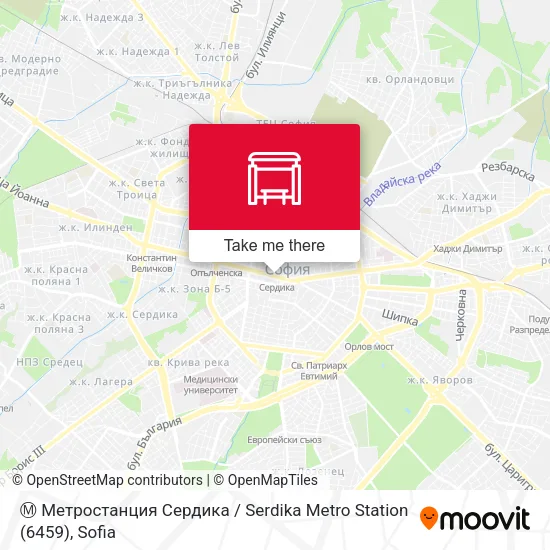 Карта Ⓜ️ Метростанция Сердика / Serdika Metro Station (6459)