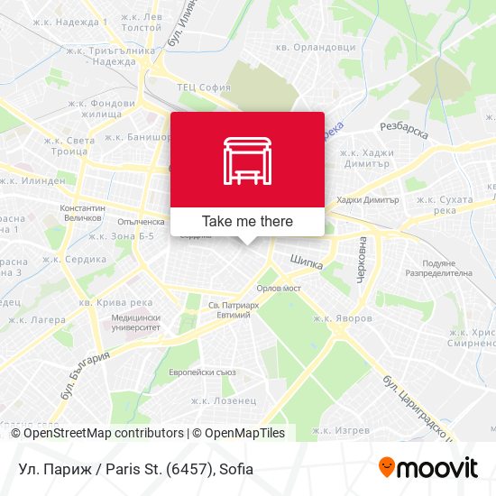 Ул. Париж / Paris St. (6457) map