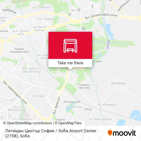 Карта Летищен Център София / Sofia Airport Center (2798)
