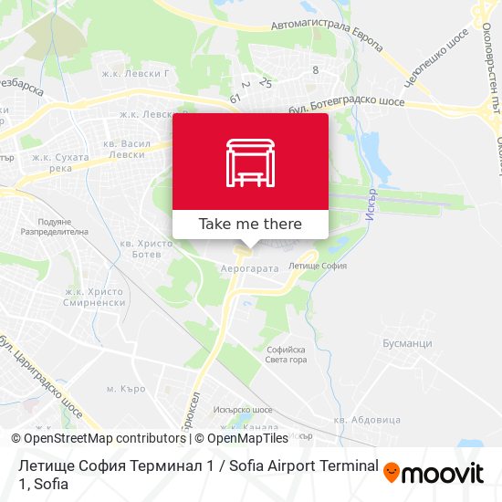 Летище София Терминал 1 / Sofia Airport Terminal 1 map