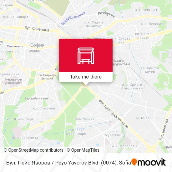 Карта Бул. Пейо Яворов / Peyo Yavorov Blvd. (0074)