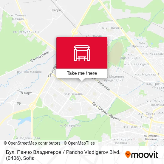 Карта Бул. Панчо Владигеров / Pancho Vladigerov Blvd. (0406)