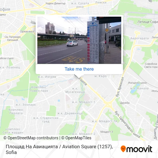 Карта Площад На Авиацията / Aviation Square (1257)