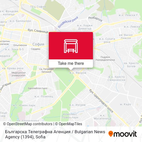 Карта Българска Телеграфна Агенция / Bulgarian News Agency (1394)