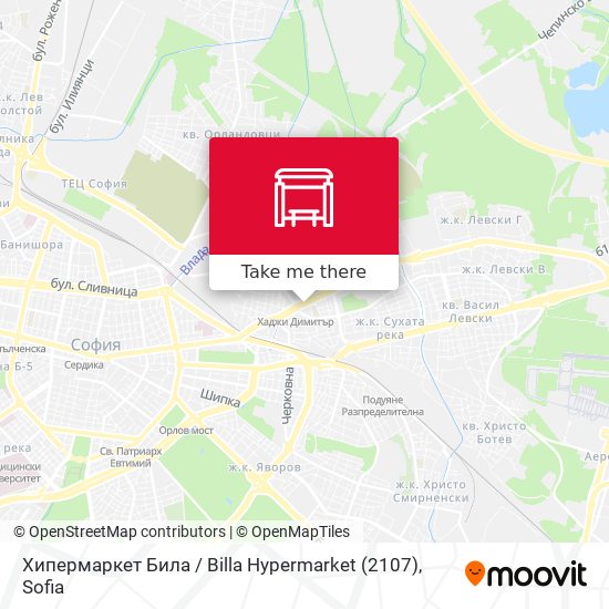 Карта Хипермаркет Била / Billa Hypermarket (2107)