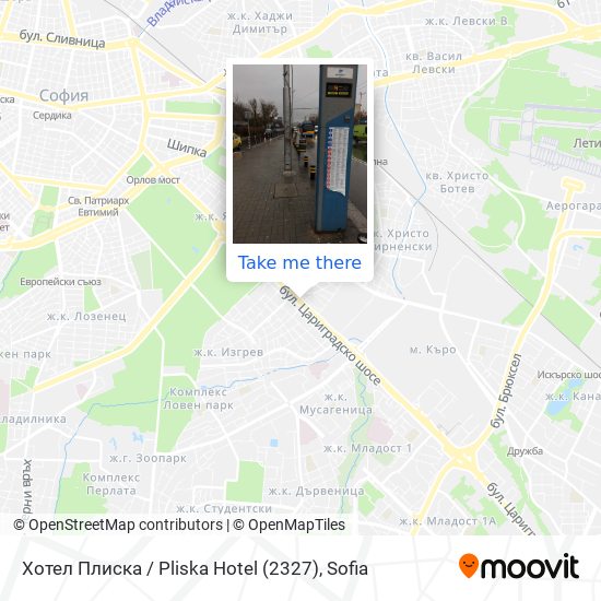 Карта Хотел Плиска / Pliska Hotel (2327)