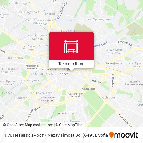 Карта Пл. Независимост / Nezavisimost Sq. (6495)