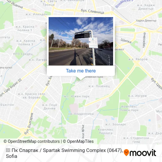 🏊🏻 Пк Спартак / Spartak Swimming Complex (0647) map