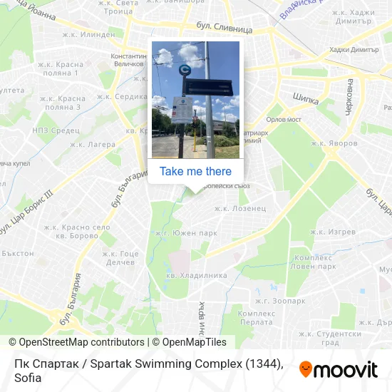 Карта Пк Спартак / Spartak Swimming Complex (1344)