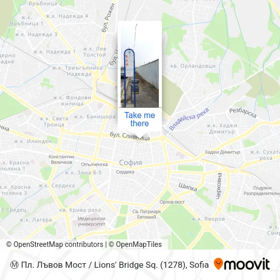 Карта Ⓜ️ Пл. Лъвов Мост / Lions' Bridge Sq. (1278)