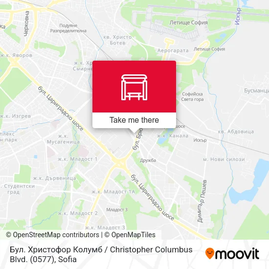Карта Бул. Христофор Колумб / Christopher Columbus Blvd. (0577)