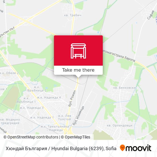 Карта Хюндай България / Hyundai Bulgaria (6239)