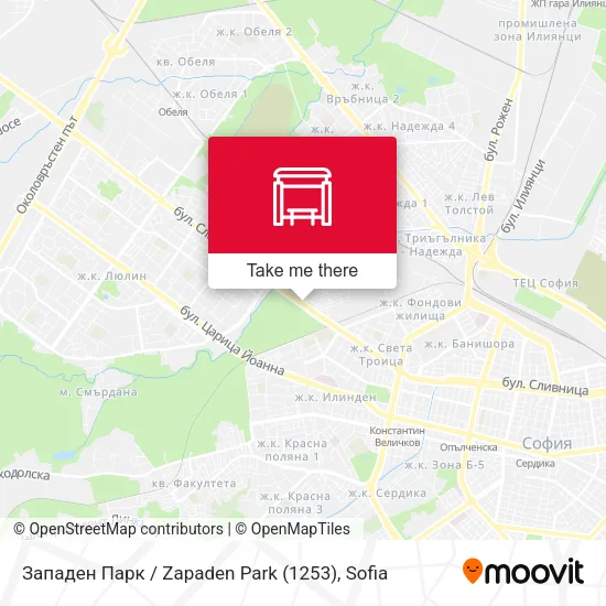 Карта Западен Парк / Zapaden Park (1253)