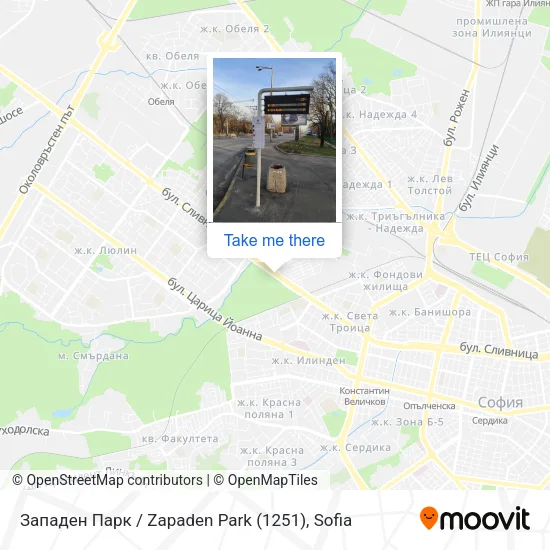 Карта Западен Парк / Zapaden Park (1251)