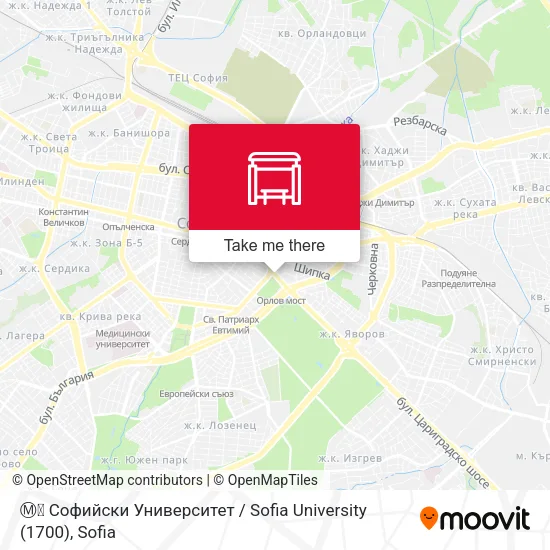 Карта Ⓜ️🎓 Софийски Университет / Sofia University (1700)