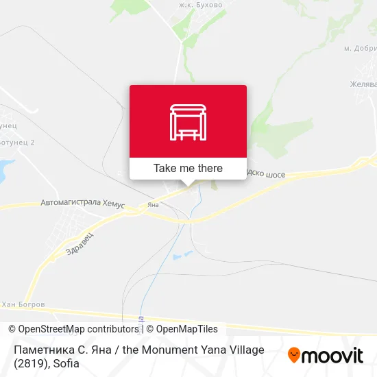 Карта Паметника С. Яна / the Monument Yana Village (2819)