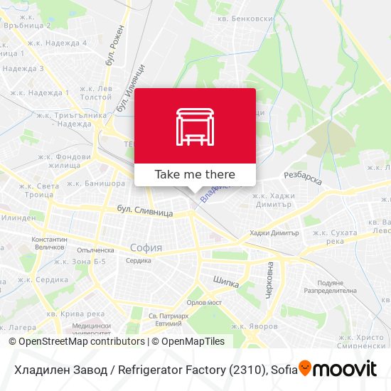 Хладилен Завод / Refrigerator Factory (2310) map