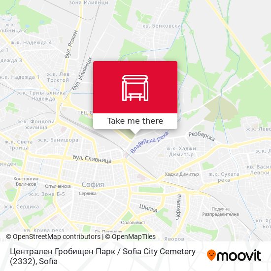 Централен Гробищен Парк / Sofia City Cemetery (2332) map