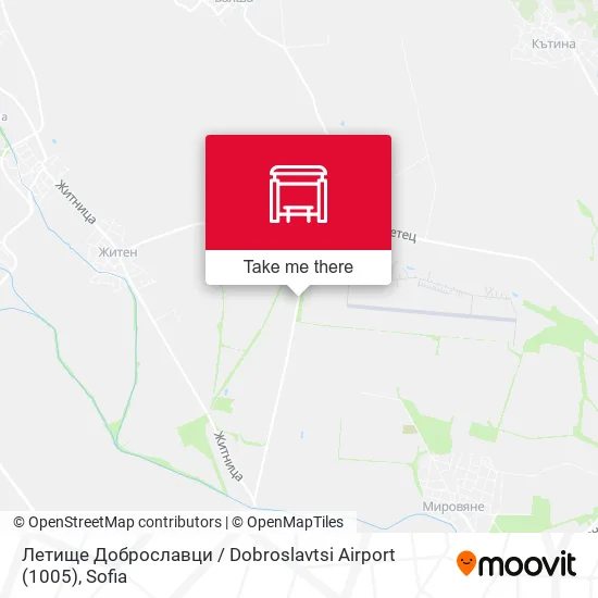 Карта Летище Доброславци / Dobroslavtsi Airport (1005)