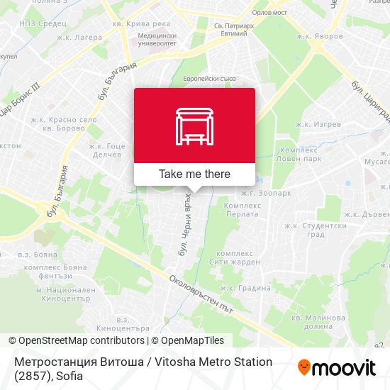 Метростанция Витоша / Vitosha Metro Station (2857) map