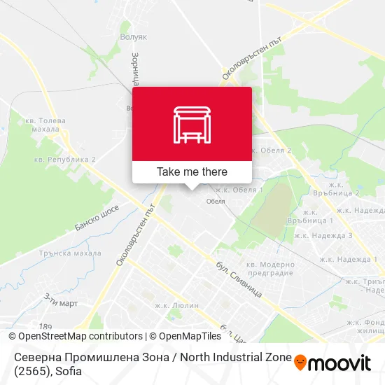 Карта Северна Промишлена Зона / North Industrial Zone (2565)