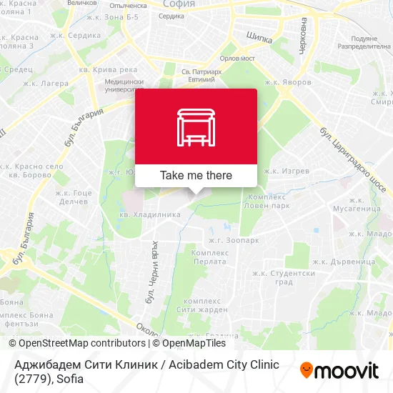 Карта Аджибадем Сити Клиник / Acibadem City Clinic (2779)
