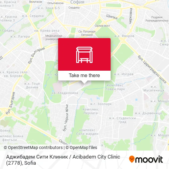 Карта Аджибадем Сити Клиник / Acibadem City Clinic (2778)