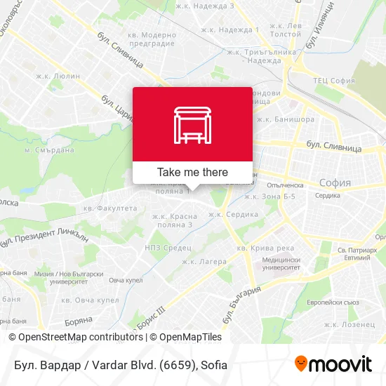 Бул. Вардар / Vardar Blvd. (6659) map