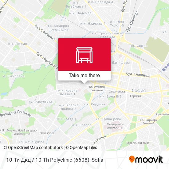 10-Ти Дкц / 10-Th Polyclinic (6608) map