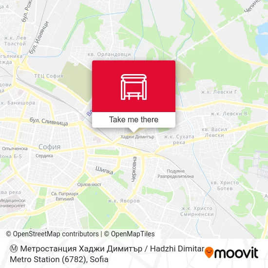 Ⓜ️ Метростанция Хаджи Димитър / Hadzhi Dimitar Metro Station (6782) map