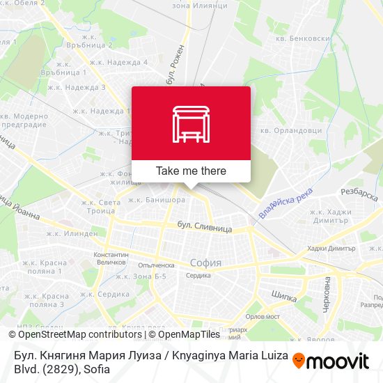 Бул. Княгиня Мария Луиза / Knyaginya Maria Luiza Blvd. (2829) map
