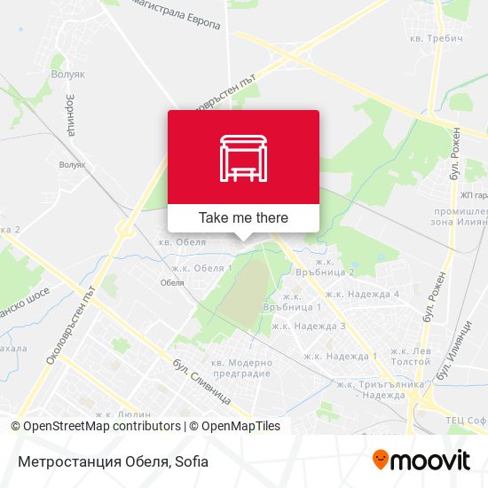 Метростанция Обеля map