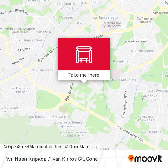 Ул. Иван Кирков / Ivan Kirkov St. map
