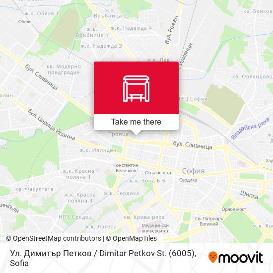 Ул. Димитър Петков / Dimitar Petkov St. (6005) map