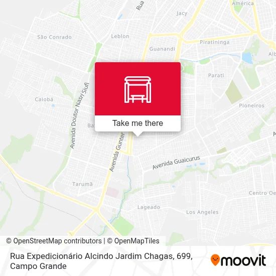 Rua Expedicionário Alcindo Jardim Chagas, 699 map